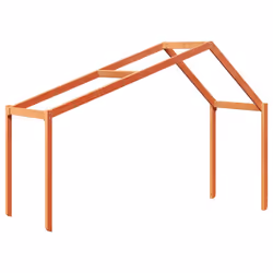 vidaXL Kids' Bed Roof Bed Canopy Wax Brown 203x95.5x142 cm Solid Wood Pine