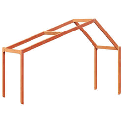 vidaXL Kids' Bed Roof Bed Canopy Wax Brown 203x95.5x142 cm Solid Wood Pine