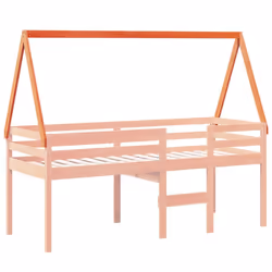 vidaXL Kids' Bed Roof Bed Canopy Wax Brown 209x95.5x88 cm Solid Wood Pine - Additional view 2