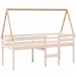 vidaXL Kids' Bed Roof Bed Canopy Bed Rooftop 209x85.5x88 cm Solid Wood Pine - Additional view 2