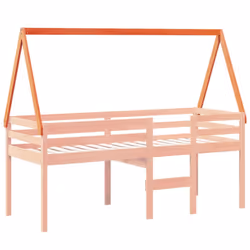 vidaXL Kids' Bed Roof Bed Canopy Wax Brown 209x85.5x88 cm Solid Wood Pine - Additional view 2