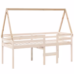 vidaXL Kids' Bed Roof Bed Canopy Bed Rooftop 199x80.5x88 cm Solid Wood Pine