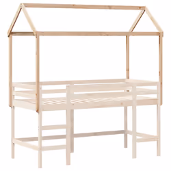 vidaXL Kids' Bed Roof Bed Canopy Bed Rooftop 217x95.5x159 cm Solid Wood Pine - Additional view 2