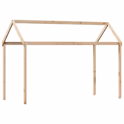 vidaXL Kids' Bed Roof Bed Canopy Bed Rooftop 217x95.5x159 cm Solid Wood Pine - Additional view 5