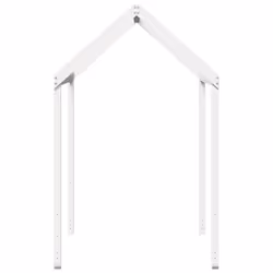 vidaXL Kids' Bed Roof Bed Canopy Rooftop White 217x95.5x159 cm Solid Wood Pine - Additional view 4