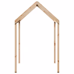 vidaXL Kids' Bed Roof Bed Canopy Bed Rooftop 217x85.5x154 cm Solid Wood Pine - Additional view 4