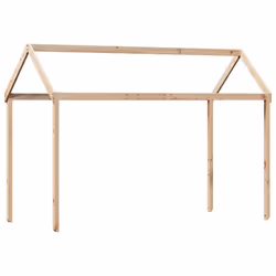 vidaXL Kids' Bed Roof Bed Canopy Bed Rooftop 217x85.5x154 cm Solid Wood Pine - Additional view 5
