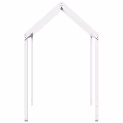 vidaXL Kids' Bed Roof Bed Canopy Rooftop White 217x85.5x154 cm Solid Wood Pine - Additional view 4