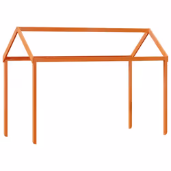 vidaXL Kids' Bed Roof Bed Canopy Wax Brown 217x85.5x154 cm Solid Wood Pine - Additional view 5