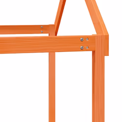 vidaXL Kids' Bed Roof Bed Canopy Wax Brown 217x85.5x154 cm Solid Wood Pine - Additional view 6