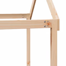 vidaXL Kids' Bed Roof Bed Canopy Bed Rooftop 207x80.5x151.5 cm Solid Wood Pine - Additional view 6