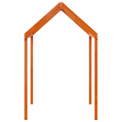 vidaXL Kids' Bed Roof Bed Canopy Wax Brown 207x80.5x151.5 cm Solid Wood Pine - Additional view 4