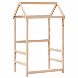 vidaXL Kids' Bed Roof Bed Canopy Bed Rooftop 118x70x176.5 cm Solid Wood Pine