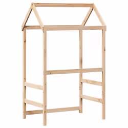 vidaXL Kids' Bed Roof Bed Canopy Bed Rooftop 118x70x176.5 cm Solid Wood Pine - Additional view 5