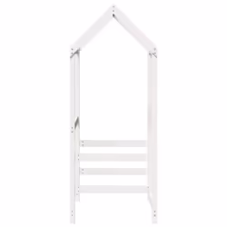 vidaXL Kids' Bed Roof Bed Canopy Rooftop White 118x70x176.5 cm Solid Wood Pine - Additional view 4