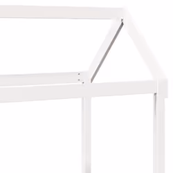 vidaXL Kids' Bed Roof Bed Canopy Rooftop White 118x70x176.5 cm Solid Wood Pine - Additional view 6