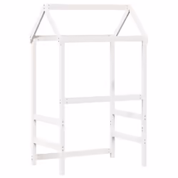 vidaXL Kids' Bed Roof Bed Canopy Rooftop White 98x70x176.5 cm Solid Wood Pine - Additional view 5