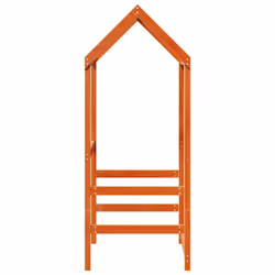 vidaXL Kids' Bed Roof Bed Canopy Wax Brown 98x70x176.5 cm Solid Wood Pine - Additional view 4