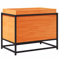 vidaXL Garden Planter Outdoor Flower Pot Planter Pot Wax Brown Solid Wood Pine - wax brown pine, 60 x 40 x 50 cm - Additional view 6
