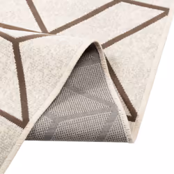 vidaXL Indoor and Outdoor Rug Short Pile Mat Area Rug Anti Slip Carpet Runner - geometrical, 190 x 300 cm - Additional view 4