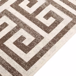 vidaXL Indoor and Outdoor Rug Short Pile Mat Area Rug Anti Slip Carpet Runner - square, 120 x 180 cm - Additional view 4