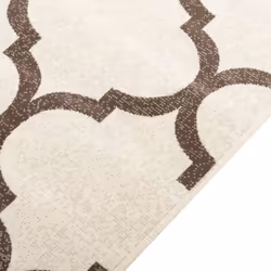 vidaXL Indoor and Outdoor Rug Short Pile Mat Area Rug Anti Slip Carpet Runner - arabic, 120 x 180 cm - Additional view 4