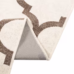 vidaXL Indoor and Outdoor Rug Short Pile Mat Area Rug Anti Slip Carpet Runner - arabic, 120 x 180 cm - Additional view 5