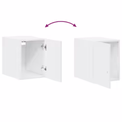 vidaXL Wall Cabinet Bathroom Shelf Wall Hanging Cabinet White Engineered Wood - white - Additional view 8