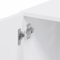vidaXL Wall Cabinet Bathroom Shelf Wall Hanging Cabinet White Engineered Wood - white - Additional view 9