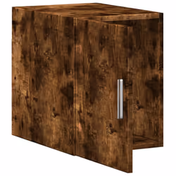 vidaXL Wall Cabinet Bathroom Shelf Wall Hanging Cabinet White Engineered Wood - smoked oak - Additional view 7
