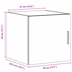 vidaXL Wall Cabinet Bathroom Shelf Wall Hanging Cabinet Engineered Wood - white