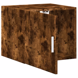 vidaXL Wall Cabinet Bathroom Cabinet Wall Hanging Cabinet Engineered Wood - smoked oak - Additional view 6