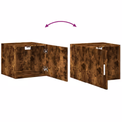 vidaXL Wall Cabinet Bathroom Cabinet Wall Hanging Cabinet Engineered Wood - smoked oak - Additional view 7