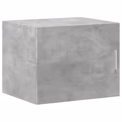 vidaXL Wall Cabinet Bathroom Storage Cabinet Concrete Grey Engineered Wood - concrete grey