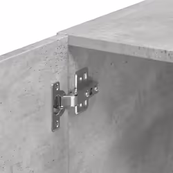 vidaXL Wall Cabinet Bathroom Storage Cabinet Concrete Grey Engineered Wood - concrete grey - Additional view 8