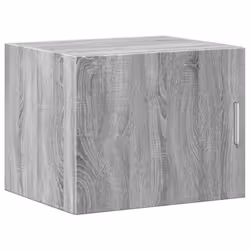vidaXL Wall Cabinet Bathroom Storage Cabinet Concrete Grey Engineered Wood - grey sonoma