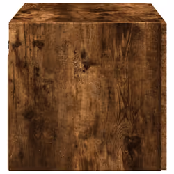 vidaXL Wall Cabinet Bathroom Shelf Wall Hanging Cabinet Black Engineered Wood - smoked oak - Additional view 4