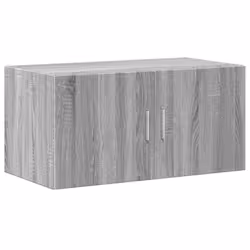 vidaXL Wall Cabinet Bathroom Shelf Wall Hanging Cabinet White Engineered Wood - grey sonoma