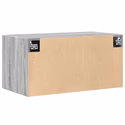 vidaXL Wall Cabinet Bathroom Shelf Wall Hanging Cabinet White Engineered Wood - grey sonoma - Additional view 5