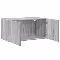 vidaXL Wall Cabinet Bathroom Shelf Wall Hanging Cabinet White Engineered Wood - grey sonoma - Additional view 6
