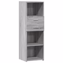 vidaXL Highboard Sideboard Cabinet Storage Cupboard Engineered Wood - grey sonoma