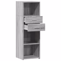 vidaXL Highboard Sideboard Cabinet Storage Cupboard Engineered Wood - grey sonoma - Additional view 6