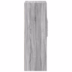 vidaXL Highboard Sideboard Cabinet Storage Cupboard Brown Oak Engineered Wood - grey sonoma - Additional view 4