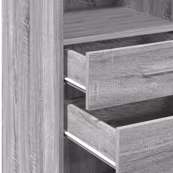 vidaXL Highboard Sideboard Cabinet Storage Cupboard Brown Oak Engineered Wood - grey sonoma - Additional view 7