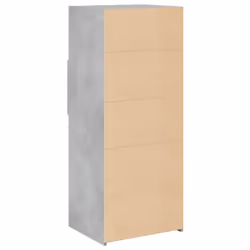 vidaXL Highboard Sideboard Cabinet Storage Cupboard Brown Oak Engineered Wood - concrete grey - Additional view 5