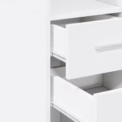 vidaXL Highboard Sideboard Cabinet Storage Cupboard White Engineered Wood - white - Additional view 6