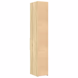 vidaXL Highboard Sideboard Cabinet Storage Cupboard White Engineered Wood - sonoma oak - Additional view 5