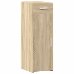 vidaXL Sideboard Cupboard Side Cabinet Highboard Grey Sonoma Engineered Wood - sonoma oak