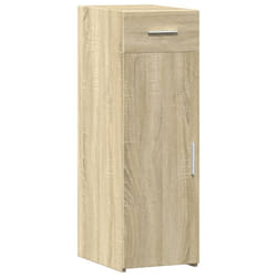 vidaXL Sideboard Cupboard Side Cabinet Highboard Grey Sonoma Engineered Wood - sonoma oak
