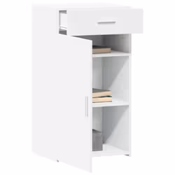 vidaXL Sideboard Home Storage Cupboard Side Cabinet Highboard Engineered Wood - white